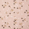 Algodón estampado YPOSIA Rosa té / Bronce